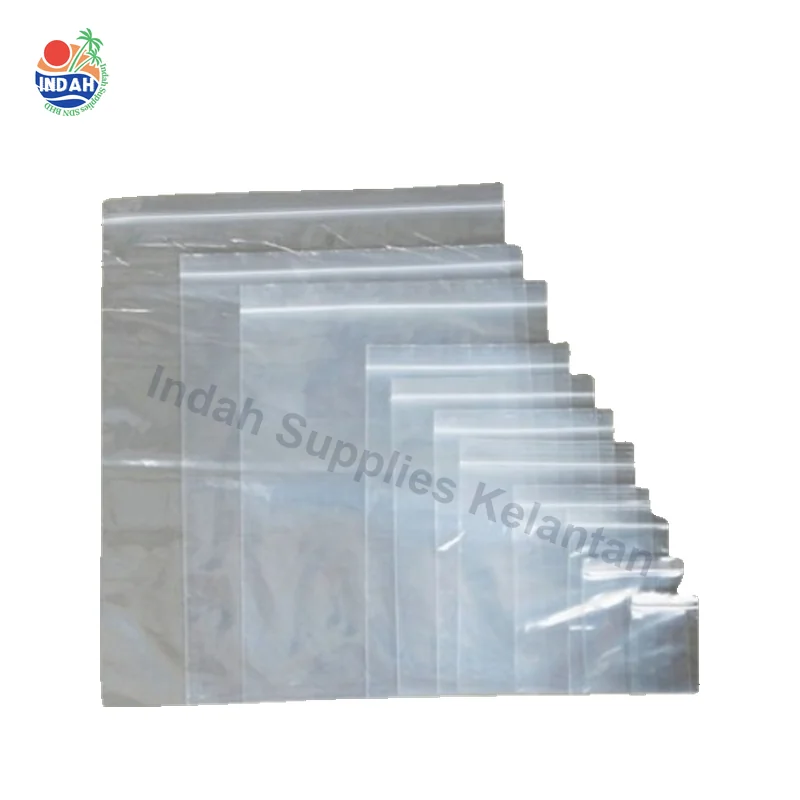 Zip Lock Plastik Transparent Clear Beg Zip 5x8 6x9 7x10 8x12 9x14 — Indah Plastic Trading Kelantan